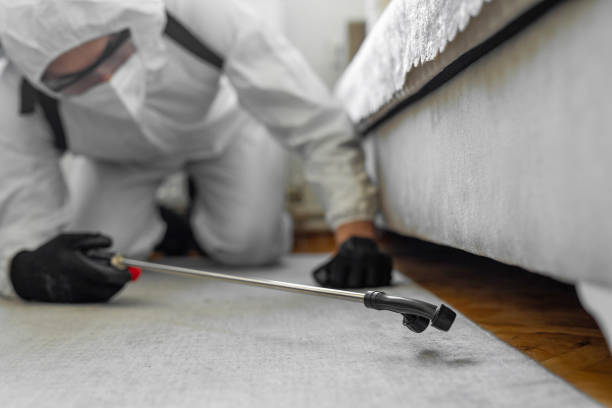 Professional Pest Control technician working in Monroe, NC